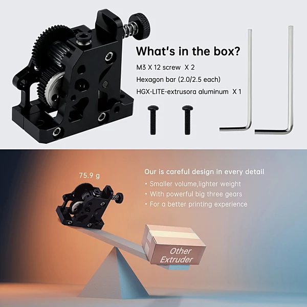 Two Trees DIY HGX-LITE extruder alkatrészkészlet cseretartozék