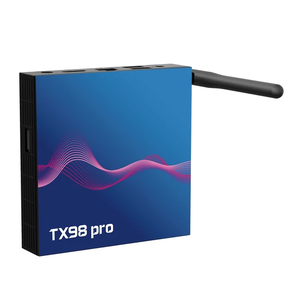 T98 pro Android 12.0 Smart TV Box Allwinner H618 négymagos 4K AV1 H.265 VP9 2.4G&5G WiFi BT5.0 digitális kijelző - 16GB