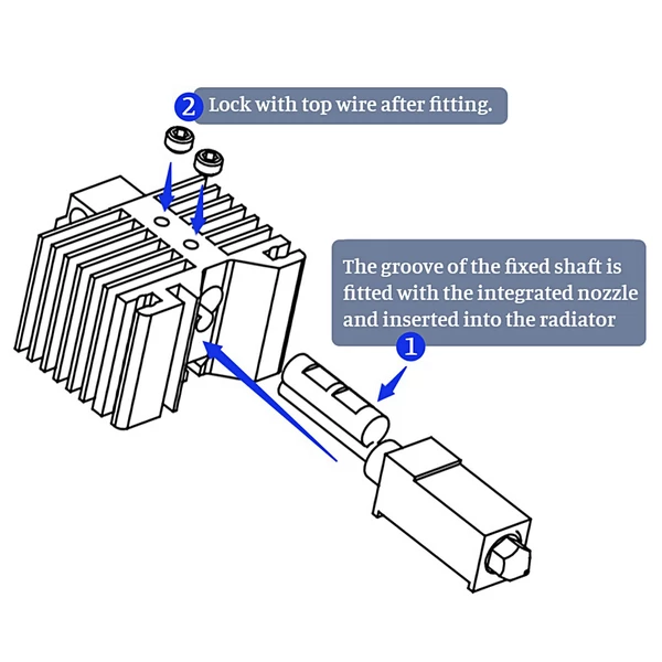 TwoTrees továbbfejlesztett Hotend készlet bevonatos réz fűtőblokkkal Heatbreak magas hőmérséklet 500 ℃ 32 extra fúvókával és 1 db szilikon burkolattal