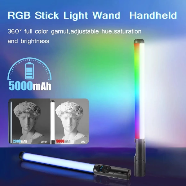 15 W RGB kézi kétoldalas fényképezési lumineszcens fény pálca