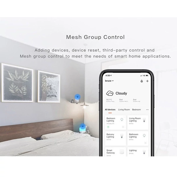 Smart Gateway Zigbee 3.0 Hub Gateway vezeték nélküli távirányító APP kontroll
