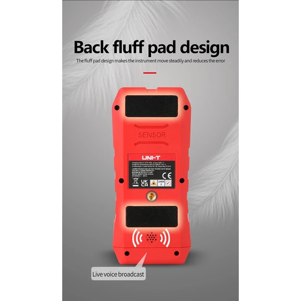 UNI-T UT387S fali érzékelő, acélhuzal/vízcső fémdetektor - falérzékelő funkció, tartomány- és nedvességmeghatározó funkció