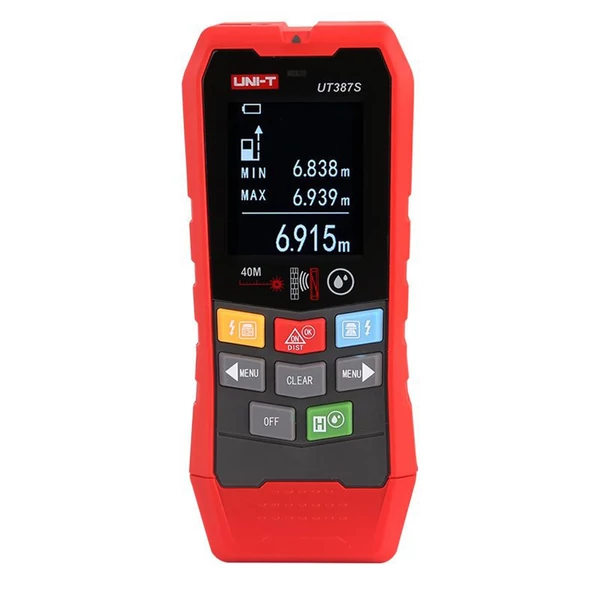 UNI-T UT387S fali érzékelő, acélhuzal/vízcső fémdetektor - falérzékelő funkció, tartomány- és nedvességmeghatározó funkció