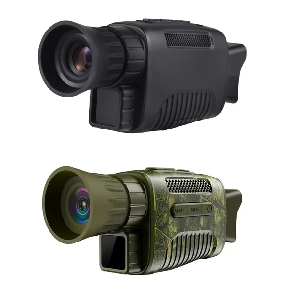 Digitális monokuláris 24MP 1080P infravörös éjjellátó szemüveg vadászathoz, kempingezéshez, utazáshoz - Terepszínű