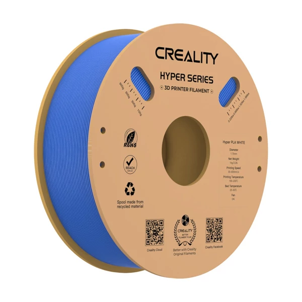 Creality Hyper PLA filament 1,75 mm nagy folyékonyságú, nagy sebességű 3D nyomtatási anyag - Kék