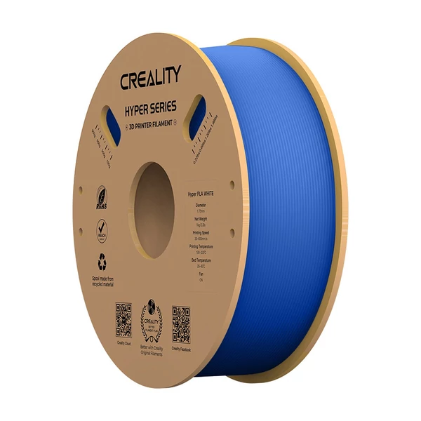 Creality Hyper PLA filament 1,75 mm nagy folyékonyságú, nagy sebességű 3D nyomtatási anyag - Kék