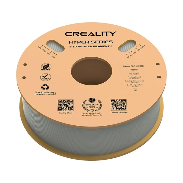 Creality Hyper PLA filament 1,75 mm nagy folyékonyságú, nagy sebességű 3D nyomtatási anyag - Szürke