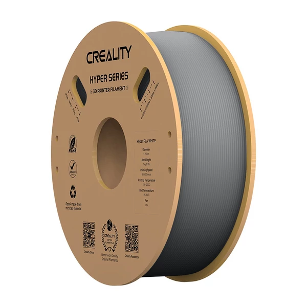 Creality Hyper PLA filament 1,75 mm nagy folyékonyságú, nagy sebességű 3D nyomtatási anyag - Szürke