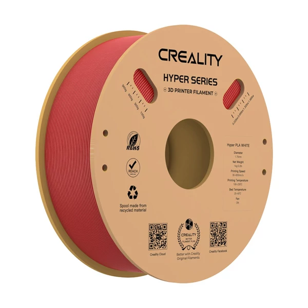 Creality Hyper PLA filament 1,75 mm nagy folyékonyságú, nagy sebességű 3D nyomtatási anyag - Piros