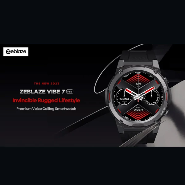 Zeblaze VIBE 7 Pro Sports Smart Watch karkötő hanghívással - Fekete