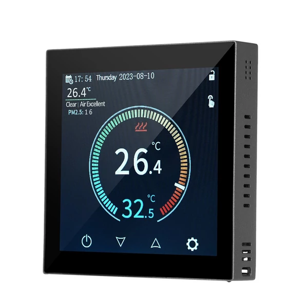 HYT001 Inteligens WIFI fűtési termosztát, hőmérséklet szabályozó APP Vezérlő érintőképernyős heti programozható -Típus 1