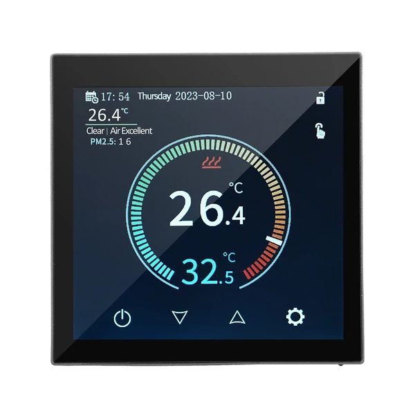 HYT001 Inteligens WIFI fűtési termosztát, hőmérséklet szabályozó APP Vezérlő érintőképernyős heti programozható - Típus 2