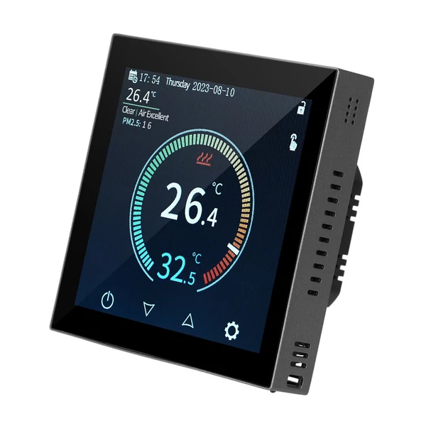 HYT001 Inteligens WIFI fűtési termosztát, hőmérséklet szabályozó APP Vezérlő érintőképernyős heti programozható - Típus 2