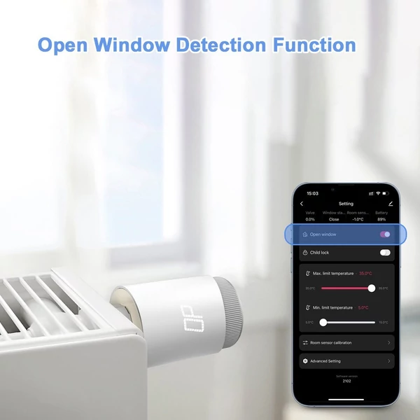 Tuya Zigbee intelligens vezeték nélküli termosztatikus radiátorszelepes alkalmazásvezérlő fűtéshez, kompatibilis az Amazon Alexa Google Home szolgáltatással