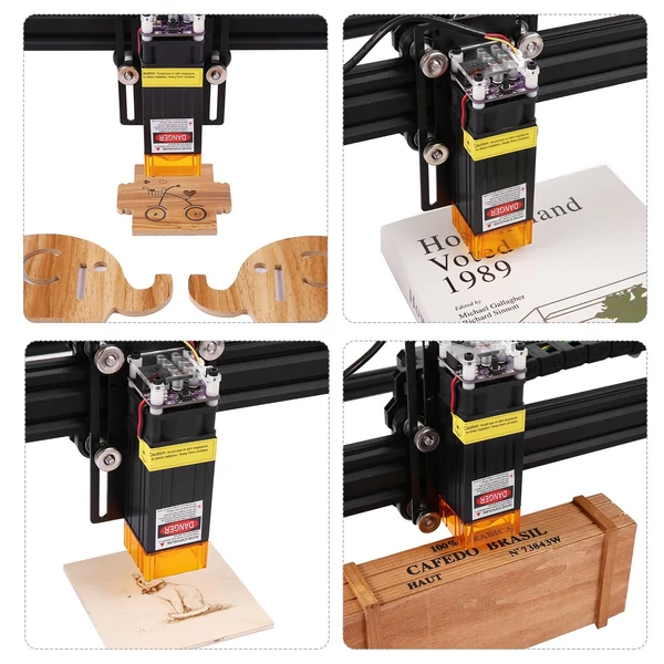 Lézerfej nagy pontosságú gravírozású műanyag bőr fa akril lézergravírozó géphez CNC router vágógép - T40WD