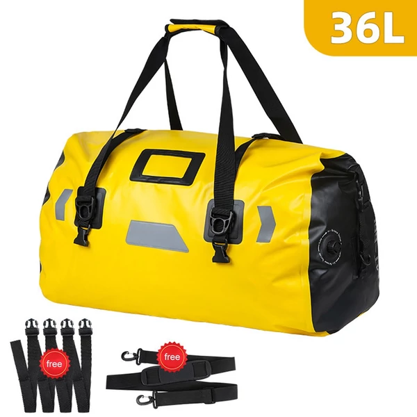 Motorkerékpár PVC vízálló fényvisszaverő csomagtartó táska - 46 l