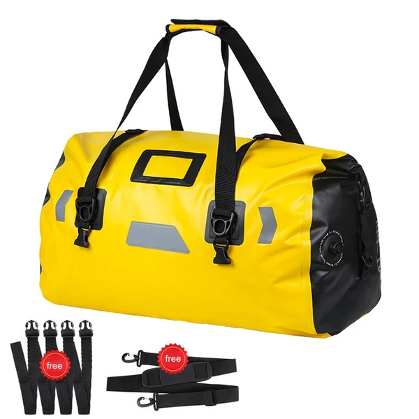 Motorkerékpár PVC vízálló fényvisszaverő csomagtartó táska - 46 l