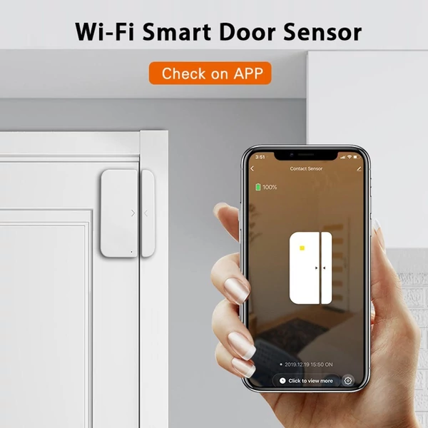 WiFi ajtóriasztó ablakérzékelő érzékelő Tuya SmartLife App Control