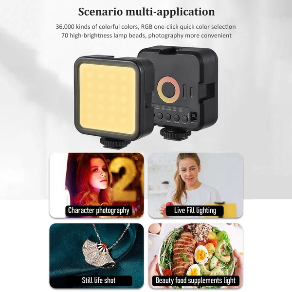 Mini fényképező lámpa, szabályozható LED lámpa