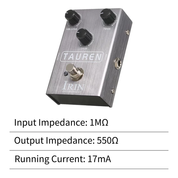 IRIN Overdrive gitár effekt pedál elektromos gitárhoz - TAUREN