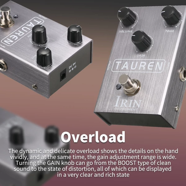 IRIN Overdrive gitár effekt pedál elektromos gitárhoz - TAUREN