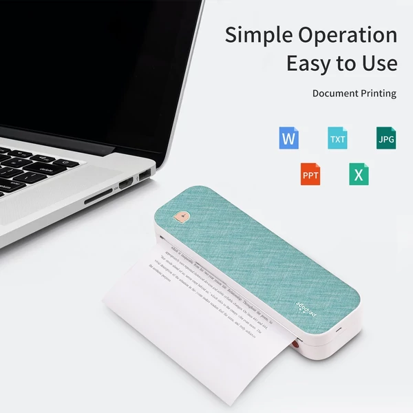 PeriPage A4 vezeték nélküli papírnyomtató Közvetlen hőátvitel - Kék