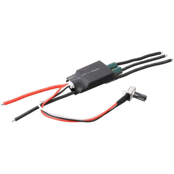 DC 7-24V 200W BLDC 3 fázisú kefe nélküli ESC motor meghajtó Hallless egyenáramú motor meghajtó tábla fordulatszám szabályozó potenciométerrel