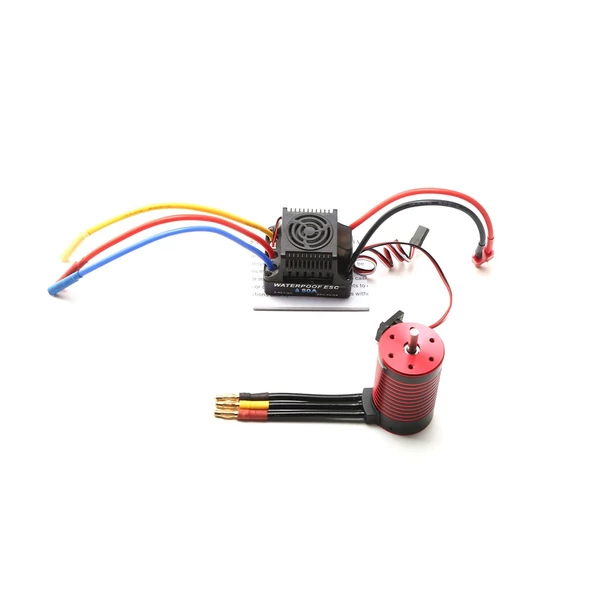GTSKYTENRC 3660 motor 80A kefe nélküli ESC-vel csere TRAX4 WLtoys távirányítós autóhoz 1/8/1/10 Tamiya - 3100KV