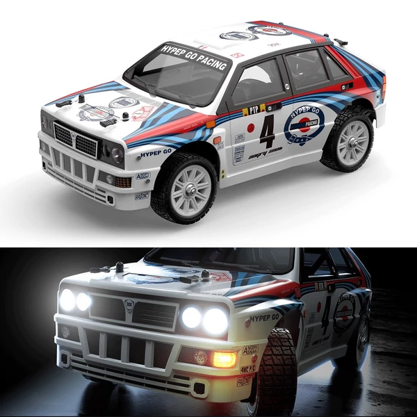 1/14 2,4 GHz-es nagy sebességű 42 km/h 4WD távirányítós Drift autó 2845 3700KV motor - 1 akkumulátor