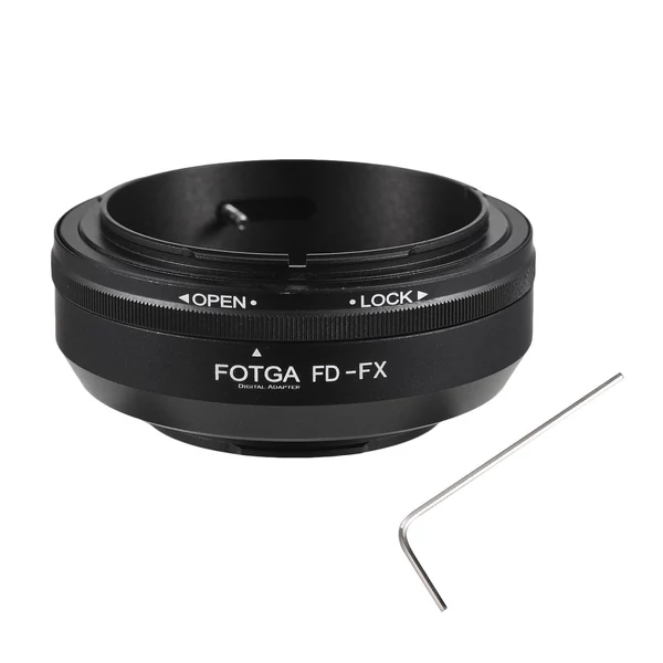 FOTGA kézi objektív rögzítő adapter gyűrű alumínium ötvözet Canon FD rögzítő objektívhez Fuji X-A5/X-A10/X-Pro1/X-Pro2/X-Pro3/X-E1/X-E2/X-E3/X-M1-hez /X-T1/X-T2/X-T3/X-T10/X-T20/X-T30/X-T100/X-H1 X-Mount tükör nélküli kamera