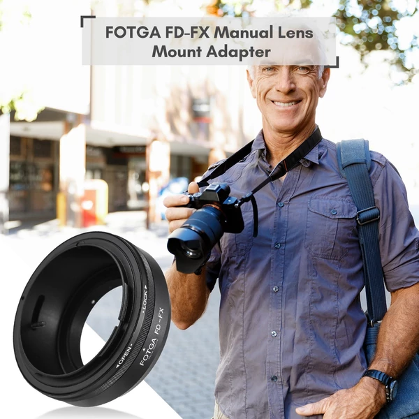 FOTGA kézi objektív rögzítő adapter gyűrű alumínium ötvözet Canon FD rögzítő objektívhez Fuji X-A5/X-A10/X-Pro1/X-Pro2/X-Pro3/X-E1/X-E2/X-E3/X-M1-hez /X-T1/X-T2/X-T3/X-T10/X-T20/X-T30/X-T100/X-H1 X-Mount tükör nélküli kamera