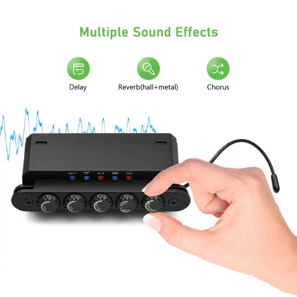 SKYSONIC WR2 vezeték nélküli és rezonancia akusztikus hanglyuk vibrációs hangszedő