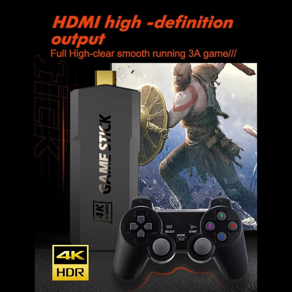 GD20 Game Stick beépített játékok 2.4G vezeték nélküli kontroller - 128GB 50000 játék
