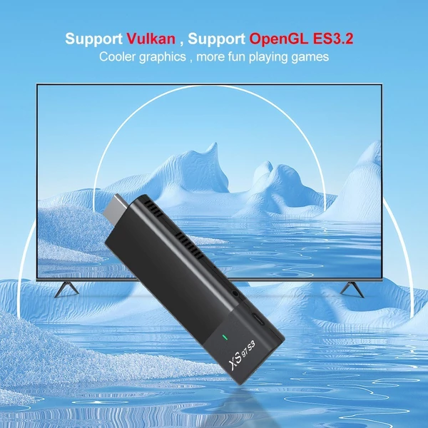 TV Stick Android 10.0 Smart TV Box Streaming Media Player Streaming Stick 4K HDR támogatása távirányítóval (1 GB RAM + 8 GB ROM)