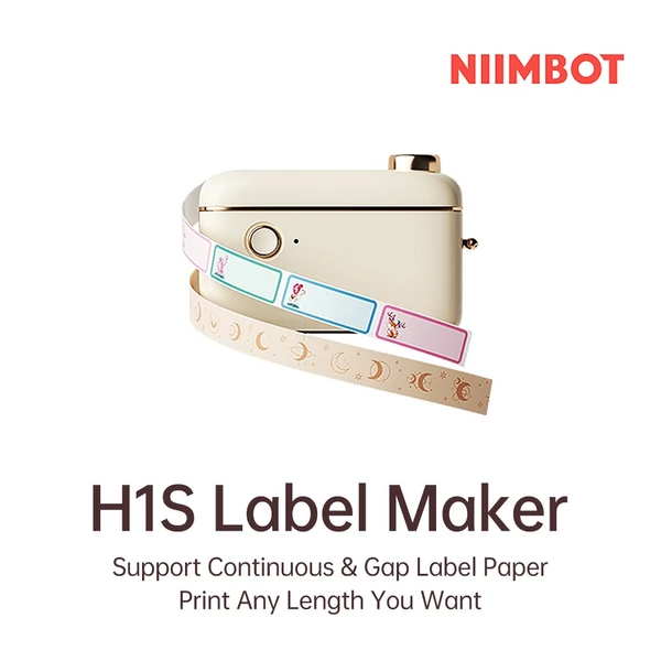 NIIMBOT H1S feliratozógép mini zsebes hőcímkenyomtató All in One BT Connect