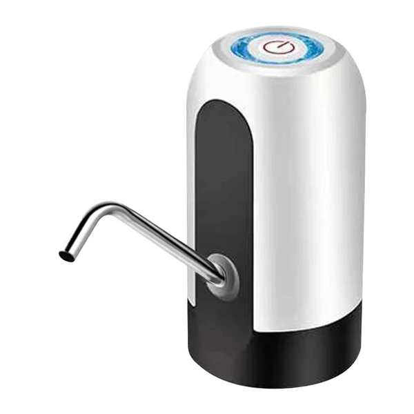 Elektromos hordozható vízadagoló szivattyú, USB újratölthető automatikus kapcsolóval - Fehér