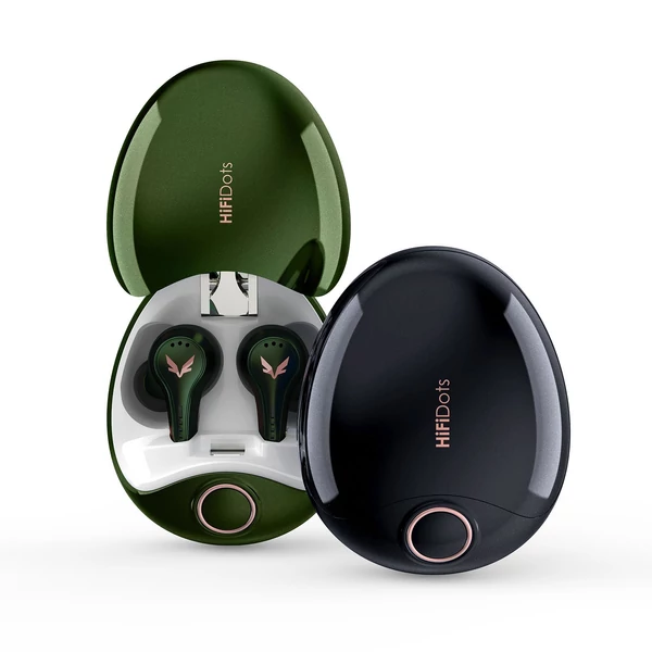 Mifo FiiTii HiFi Dots aptX veszteségmentes vezeték nélküli fülhallgató BT 5.3 adaptív aktív zajszűrő - Fekete