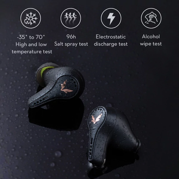 Mifo FiiTii HiFi Dots aptX veszteségmentes vezeték nélküli fülhallgató BT 5.3 adaptív aktív zajszűrő - Fekete