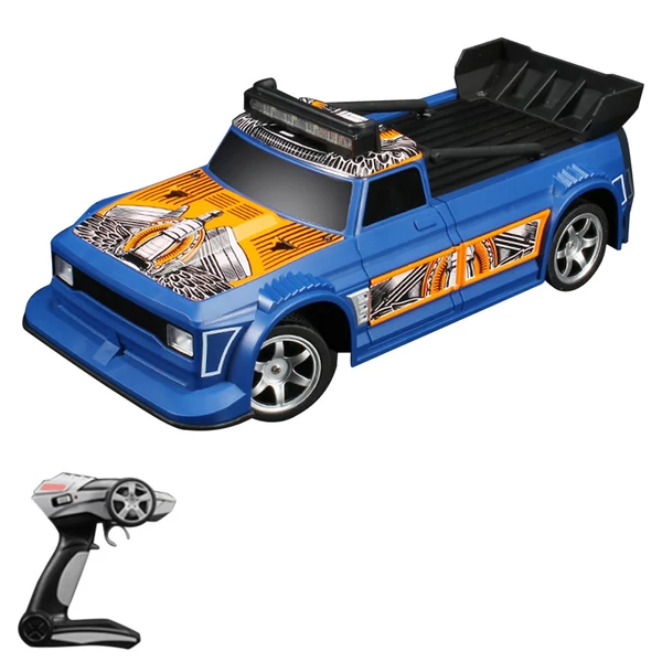 1/16 2,4 GHz-es 2WD távirányítós Drift autó LED lámpával - Kék