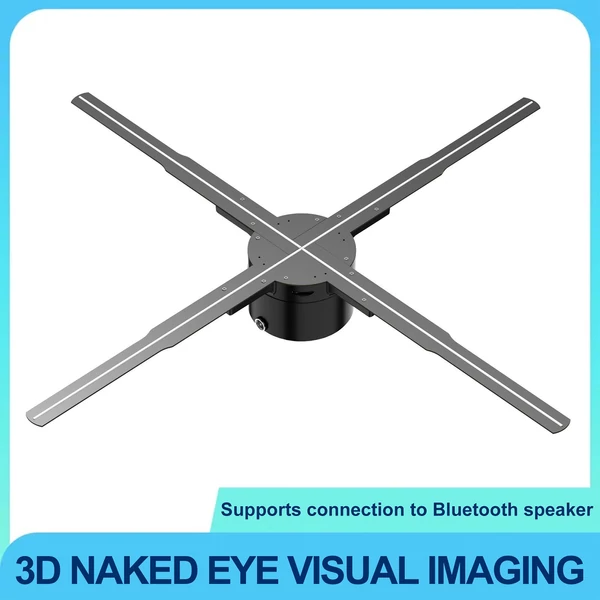 P62 3D hologram projektor reklám kijelző ventilátor falra szerelhető lejátszó 3D szabad szemmel 16 GB memóriakártya