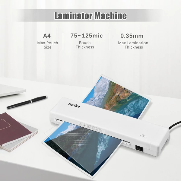 Bisofice asztali A4-es méretű lamináló gép