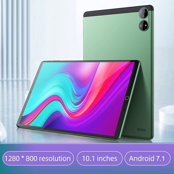 10,1 hüvelykes üzleti táblagép MTK6592 processzor 1280 x 800 felbontás Android 7.0 5000 mAh - Zöld