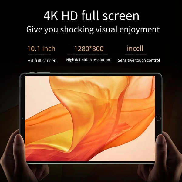 10,1 hüvelykes üzleti táblagép MTK6592 processzor 1280 x 800 felbontás Android 7.0 5000 mAh - Arany