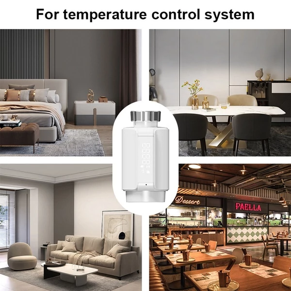 Intelligens radiátor termosztát szelep, amely támogatja a mobilalkalmazás-vezérlést - Wifi