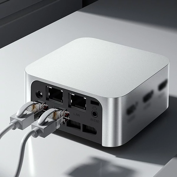 Mini PC Windows 11 asztali számítógép Intel Celeron N100 processzor 4 mag, 4 szál támogatás 4K 60Hz WIFI5 BT4.2 Gigabit Ethernet BIOS támogatás - 16GB+512GB