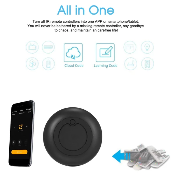 WiFi-IR Wi-Fi (2,4 Ghz) infravörös univerzális távirányító