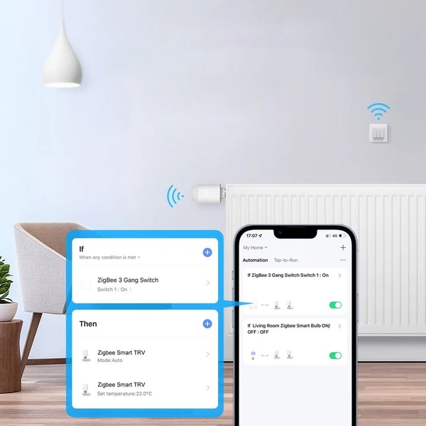 3db Tuya Zigbee termosztatikus radiátorszelep + Tuya ZigBee3.0 vezeték nélküli intelligens otthoni átjáró kompatibilis az Alexa Google Home programmal