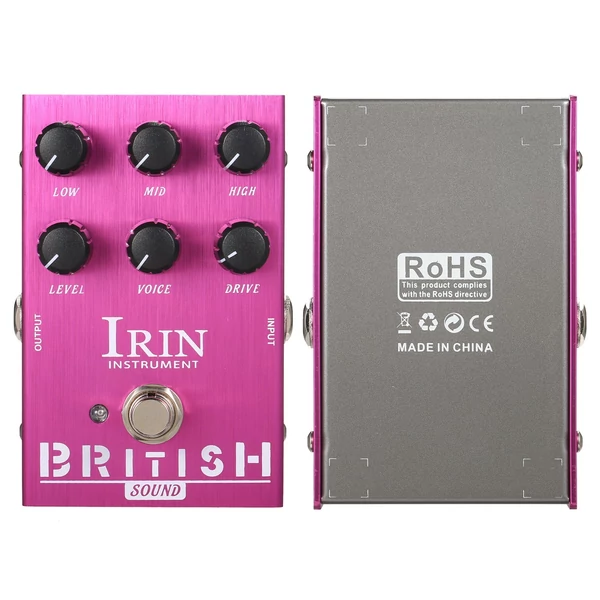 IRIN Mini VOX AC30 hangszórószimulátor gitár effekt pedál – brit hang (lila)