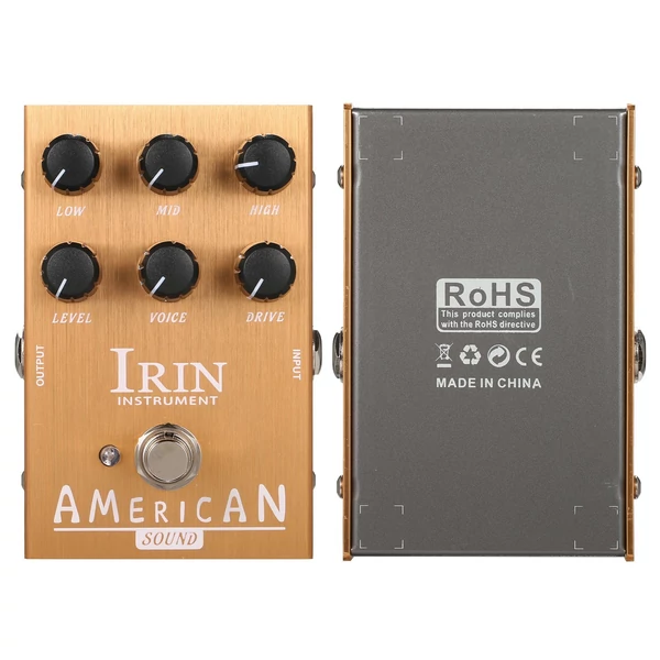 IRIN Mini VOX AC30 hangszórószimulátor gitár effekt pedál – Amerika hang (arany)