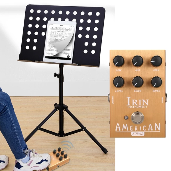 IRIN Mini VOX AC30 hangszórószimulátor gitár effekt pedál – Amerika hang (arany)